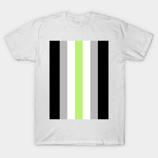 Proud Agender Pride Flag (Proud LGBTQ+ Community Pride Flag) T-Shirt by Teeworthy Designs